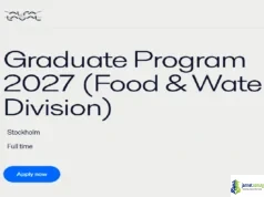 2027 Alfa Laval Graduate Program in Sweden