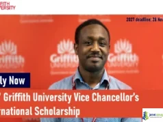 2027 Griffith University Vice Chancellor’s International Scholarship 2027 Griffith University Vice Chancellor’s International Scholarship