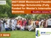 2027/2028 Mastercard Foundation Cambridge Scholarship (Fully Funded for Master’s International Students) 2027-2028 Mastercard Foundation Cambridge Scholarship (Fully Funded for Master's International Students)