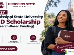 2027 Mississippi State University PhD Scholarship (Research-Based Funding) 2027 Mississippi State University PhD Scholarship (Research-Based Funding)