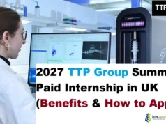 2027 TTP Group Summer Paid Internship in UK (Benefits & How to Apply) 2027 TTP Group Summer Paid Internship in UK (Benefits & How to Apply)